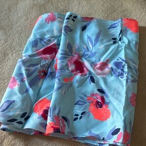 Crazy 8 Kids Floral scarf - Blue and Pink